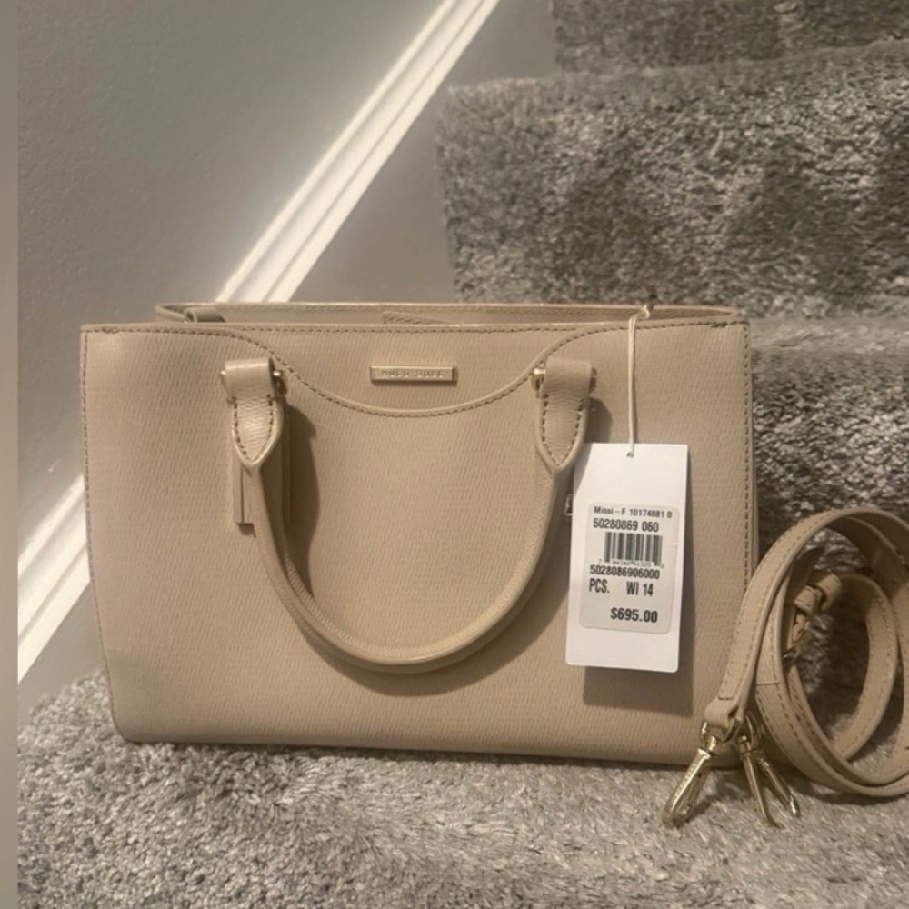 Hugo Boss leather satchel or tote bag.